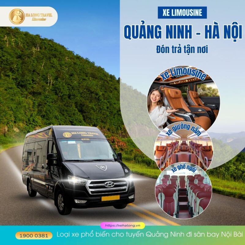Xe Quảng Ninh đi sân bay Nội Bài - Cách đặt vé nhanh nhất 4 Loại xe phổ biến cho tuyến Quảng Ninh đi sân bay Nội Bài